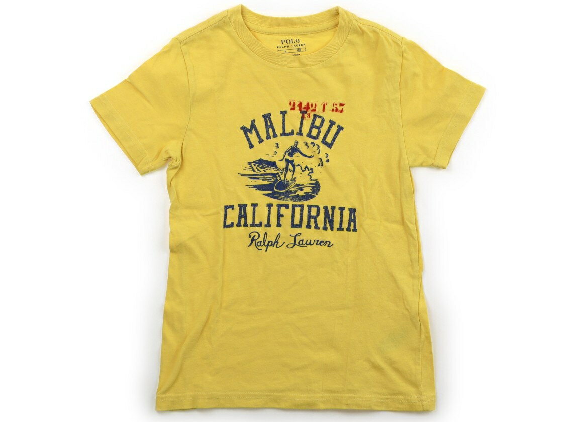 ポロラルフローレン POLO RALPH LAUREN Tシャツ・カットソー 120 男の子 黄 英字プリント 子供服 ベビー服 キッズ アウトレット ユーズド 【中古】キッズ・ベビー・マタニティ