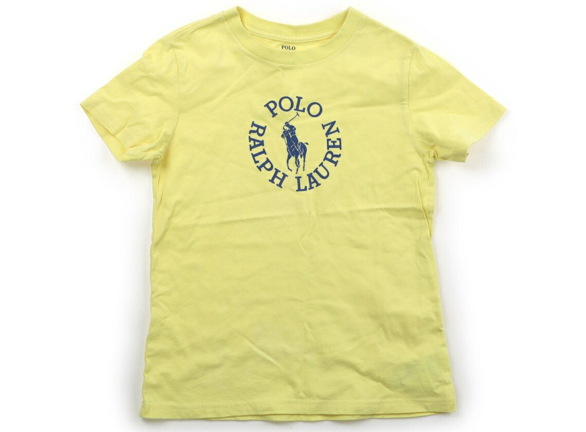 ポロラルフローレン POLO RALPH LAUREN Tシャツ・カットソー 130 男の子 薄い黄　ブランドロゴ 子供服 ベビー服 キッズ アウトレット ユーズド 【中古】キッズ・ベビー・マタニティ