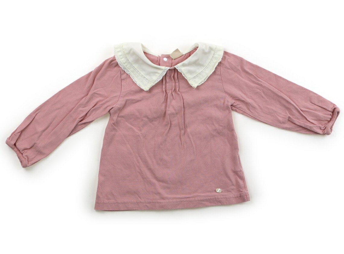 Rakuten - プティマイン petit main Tシャツ・カットソー 110 女の子 ピンク　白 子供服 ベビー服 キッズ アウトレット ユーズド 【中古】キッズ・ベビー・マタニティ