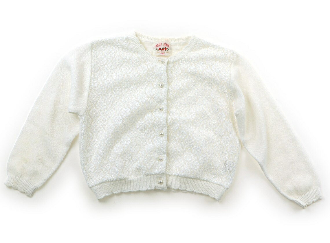 Cardigans - メゾピアノ mezzo piano カーディガン 110 女の子 白、レース、パール 子供服 ベビー服 キッズ アウトレット ユーズド 【中古】キッズ・ベビー・マタニティ