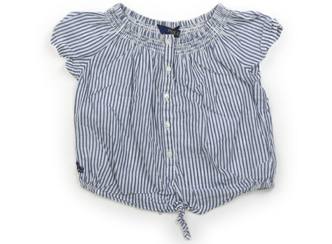 ポロラルフローレン POLO RALPH LAUREN シャツ・ブラウス 100 女の子 青系ストライプ 子供服 ベビー服 キッズ アウトレット ユーズド 【中古】キッズ・ベビー・マタニティ