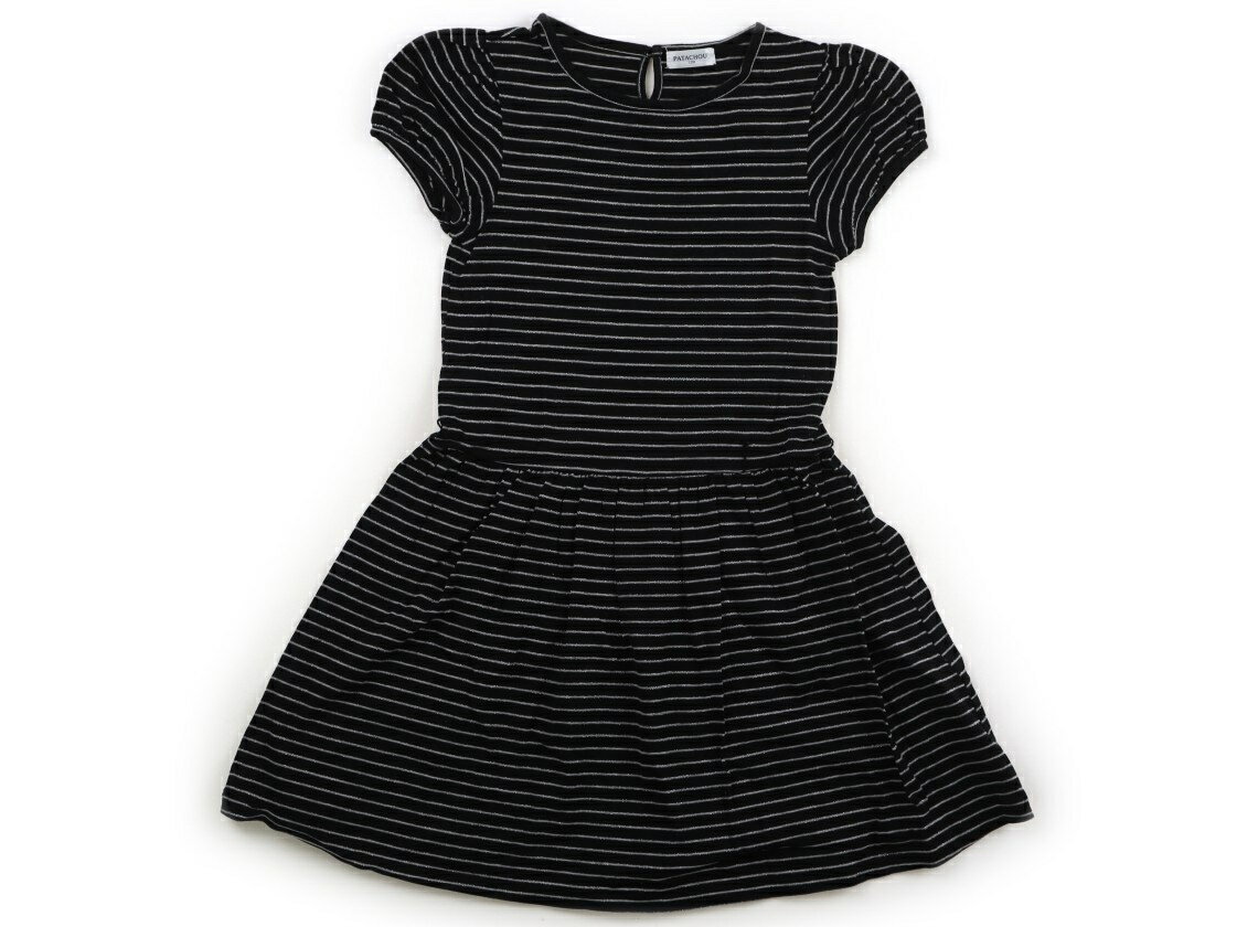 パタゴニア Patagonia ワンピース 120 女の子 ブラック シルバーボーダー 子供服 ベビー服 キッズ アウトレット ユーズド 【中古】キッズ ベビー マタニティ