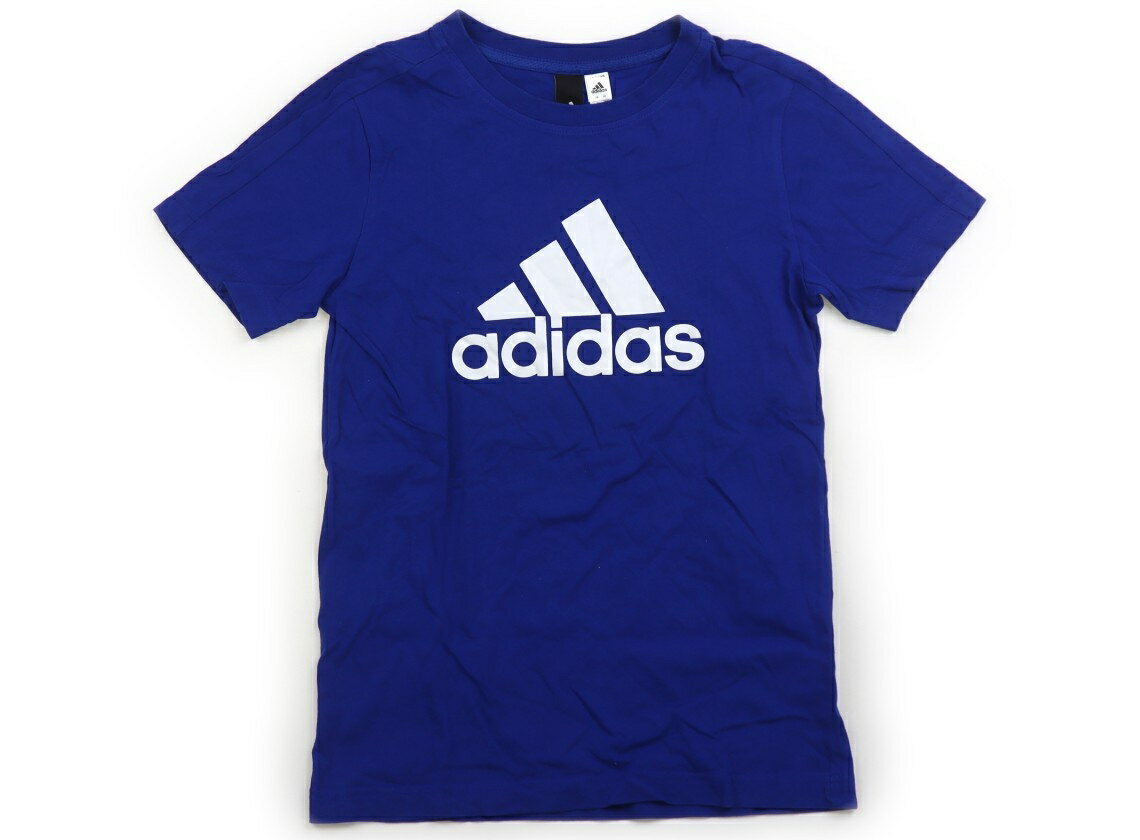 アディダス Adidas Tシャツ・カットソー 150 男の子 ブルー 子供服 ベビー服 キッズ アウトレット ユーズド 【中古】キッズ・ベビー・マタニティ