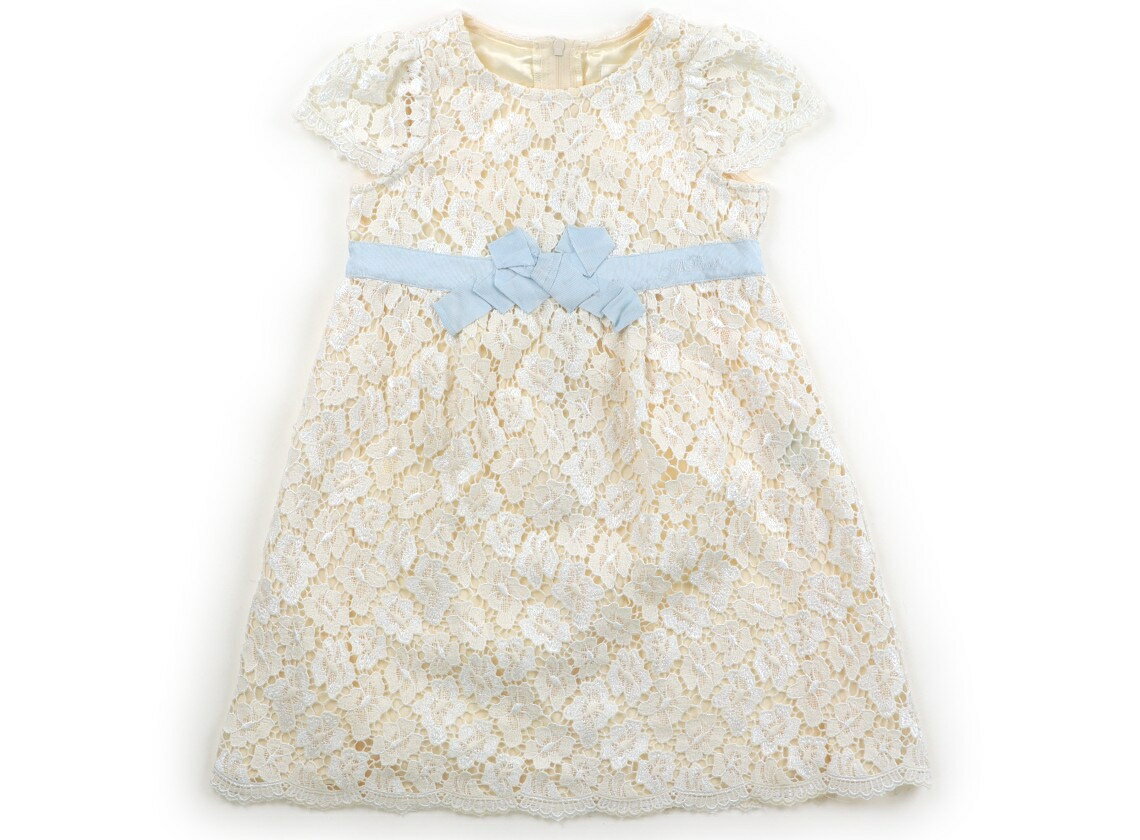 Rakuten - ジルスチュアート JILL STUART ワンピース 110 女の子 アイボリー、ブルーリボン、レース 子供服 ベビー服 キッズ アウトレット ユーズド 【中古】キッズ・ベビー・マタニティ