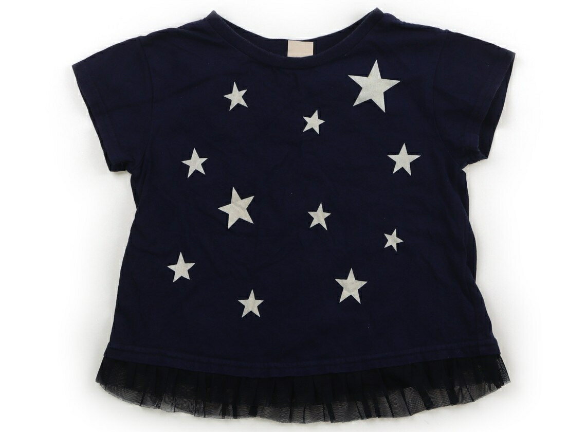 Rakuten - プティマイン petit main チュニック 100 女の子 ネイビー・ホワイト星型 子供服 ベビー服 キッズ アウトレット ユーズド 【中古】キッズ・ベビー・マタニティ