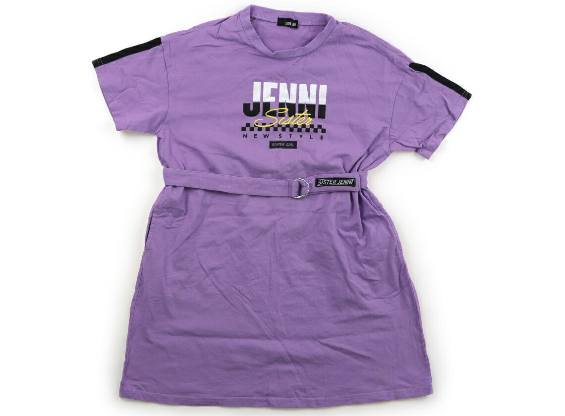 ジェニィ JENNI ワンピース 140 女の子 ラベンダー ブランドロゴ 子供服 ベビー服 キッズ アウトレット ユーズド 【中古】キッズ ベビー マタニティ