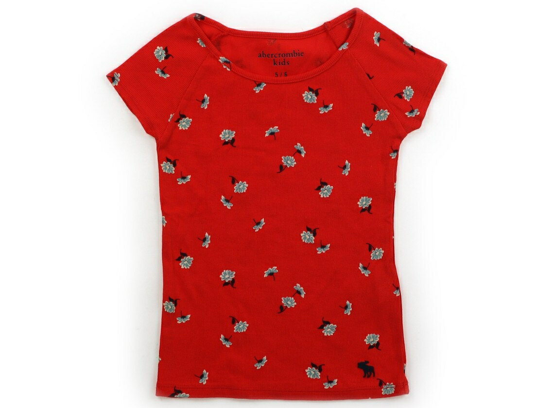 アバクロ Abercrombie Tシャツ・カットソー 120 女の子 赤、ブルーの花柄 子供服 ベビー服 キッズ アウトレット ユーズド 【中古】キッズ・ベビー・マタニティ
