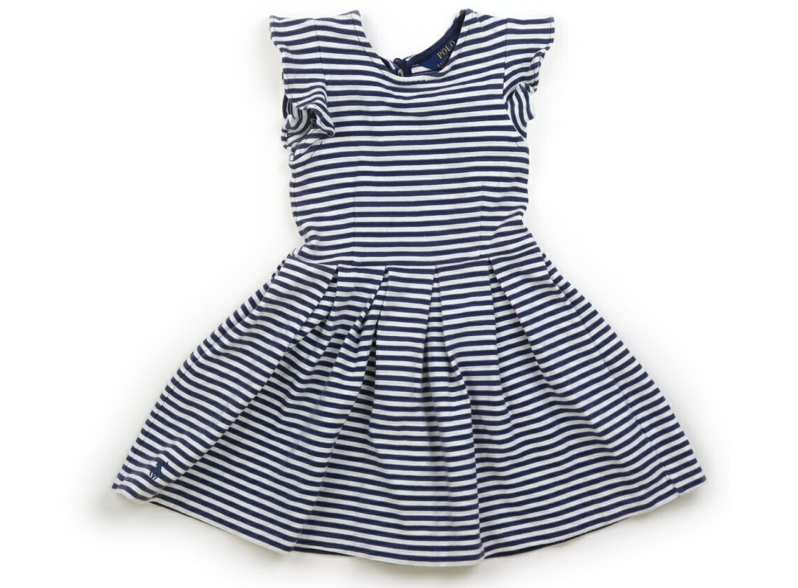 ポロラルフローレン POLO RALPH LAUREN ワンピース 110 女の子 ブルー・オフボーダー 子供服 ベビー服 キッズ アウトレット ユーズド 【中古】キッズ・ベビー・マタニティ