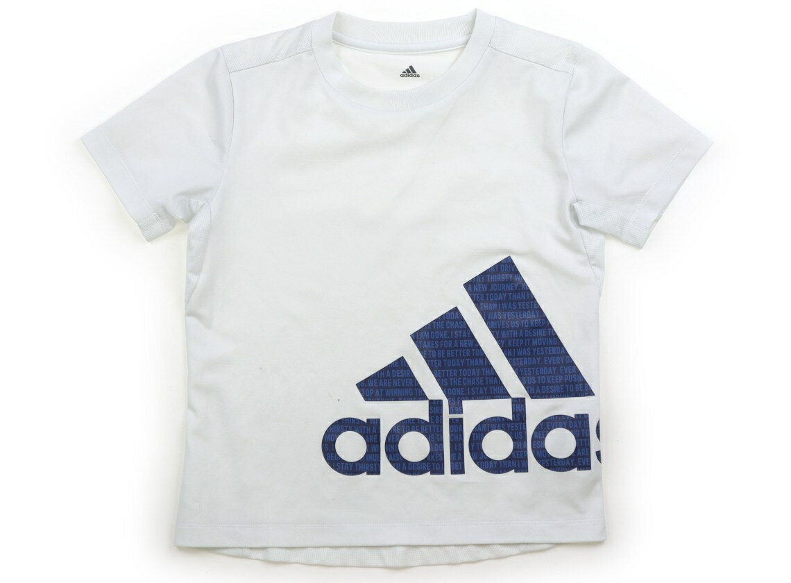 アディダス Adidas スポーツウェア・ダンスウェア 130 男の子 白、青 子供服 ベビー服 キッズ アウトレット ユーズド 【中古】キッズ・ベビー・マタニティ