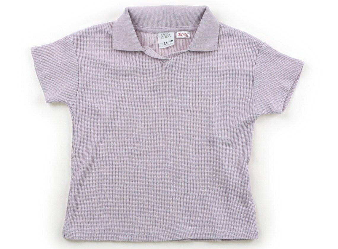 　ブランド 　ZARA(ザラ) 　カテゴリー 　Tシャツ・カットソー 　サイズ 　100サイズ 　色 　パープル系 　状態 　★★（返品不可） 　記名 　なし 　ジャンル 　Boy 実際のサイズ表記は104cm。ワッフル生地。毛羽立ち、色褪せによる白っぽさが見受けられます。使用感ありますが、まだお使いいただけそうです。 ＊【状態】【サイズ】に関しての詳しい説明はこちら