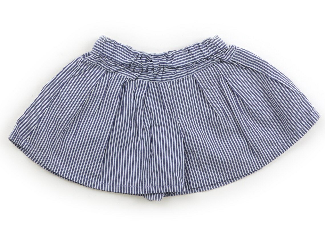 Culottes - アナスイ ANNA SUI キュロット 100 女の子 スモーキーブルー・ホワイト・ストライプ 子供服 ベビー服 キッズ アウトレット ユーズド 【中古】キッズ・ベビー・マタニティ