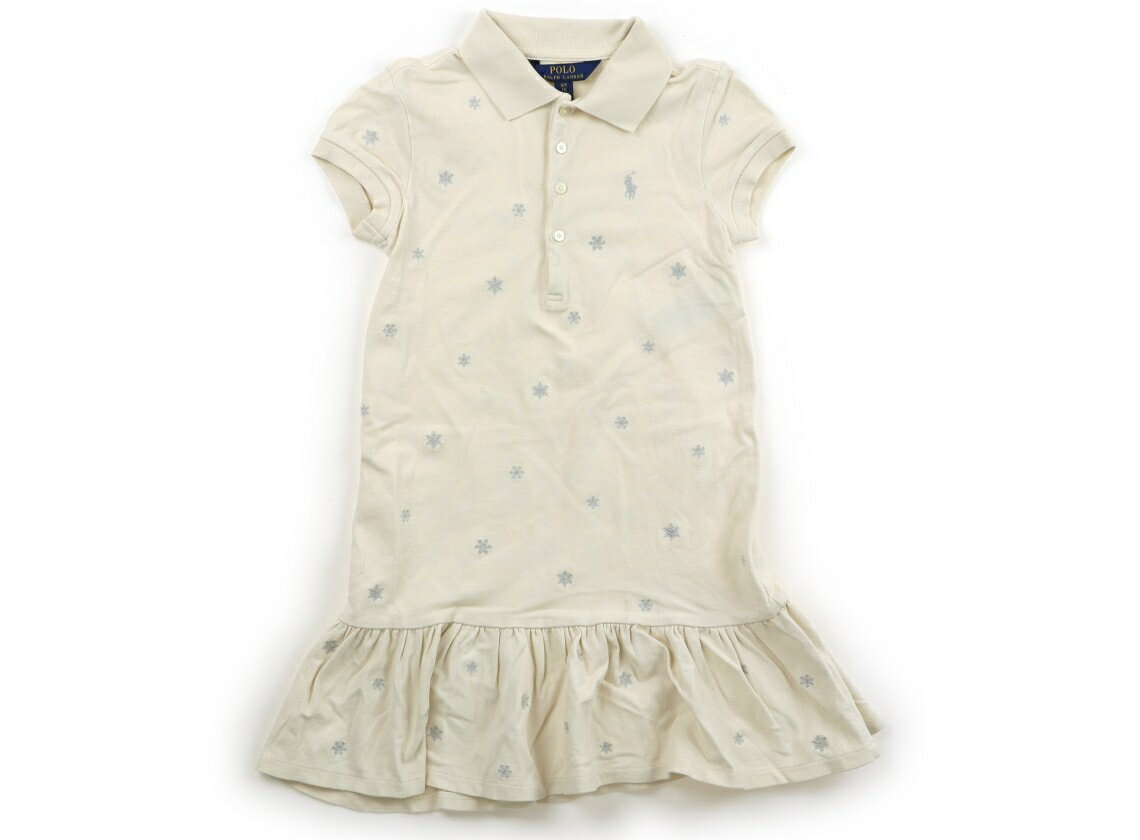 ポロラルフローレン POLO RALPH LAUREN ワンピース 130 女の子 アイボリー・雪柄 子供服 ベビー服 キッズ アウトレット ユーズド 【中古】キッズ・ベビー・マタニティ