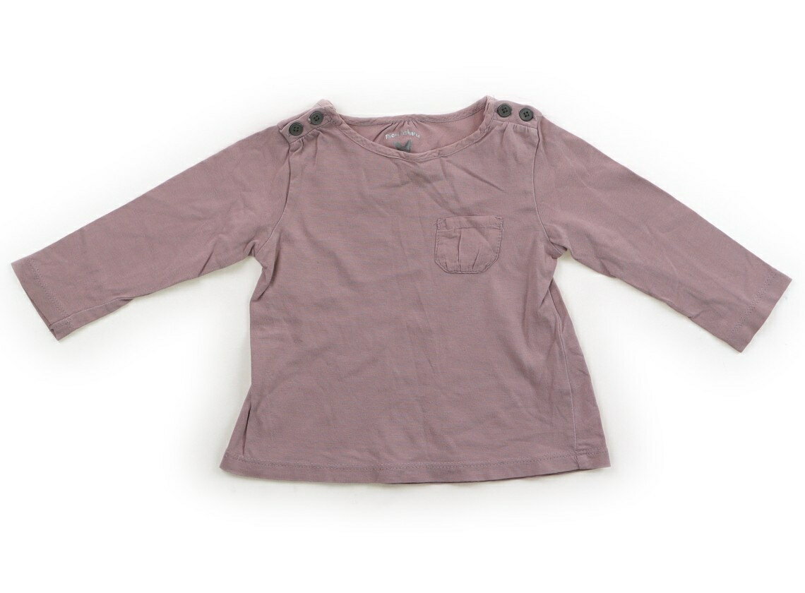 ブチュー Bout'chou Tシャツ・カットソー 70 女の子 くすみピンク 子供服 ベビー服 キッズ アウトレット ユーズド 【中古】キッズ・ベビー・マタニティ