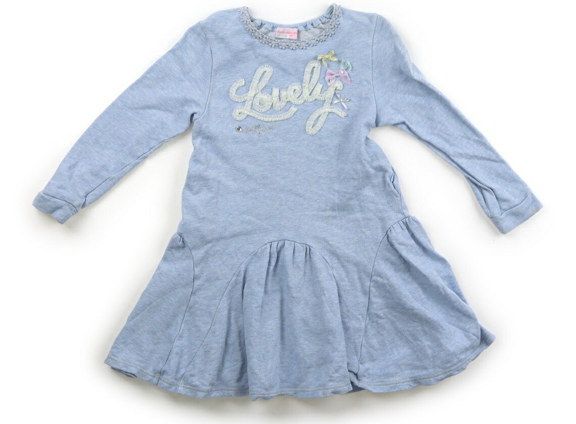 メゾピアノ mezzo piano ワンピース 130 女の子 ライトブルー 子供服 ベビー服 キッズ アウトレット ユーズド 【中古】キッズ・ベビー・マタニティ