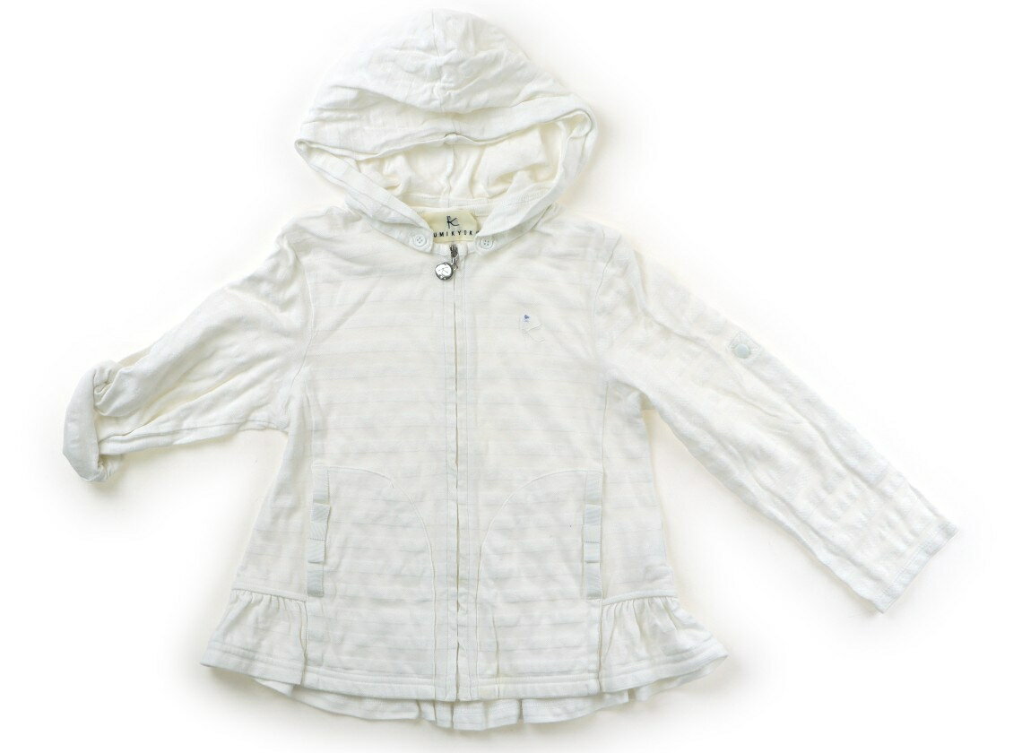 組曲 Kumikyoku パーカー 120 女の子 ホワイト 子供服 ベビー服 キッズ アウトレット ユーズド 【中古】キッズ・ベビー・マタニティ