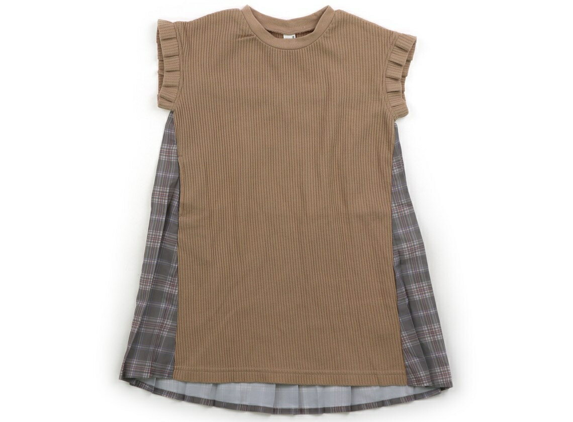 アプレレクール apres les cours ワンピース 90 女の子 キャメル・グレーチェック 子供服 ベビー服 キッズ アウトレット ユーズド 【中古】キッズ・ベビー・マタニティ