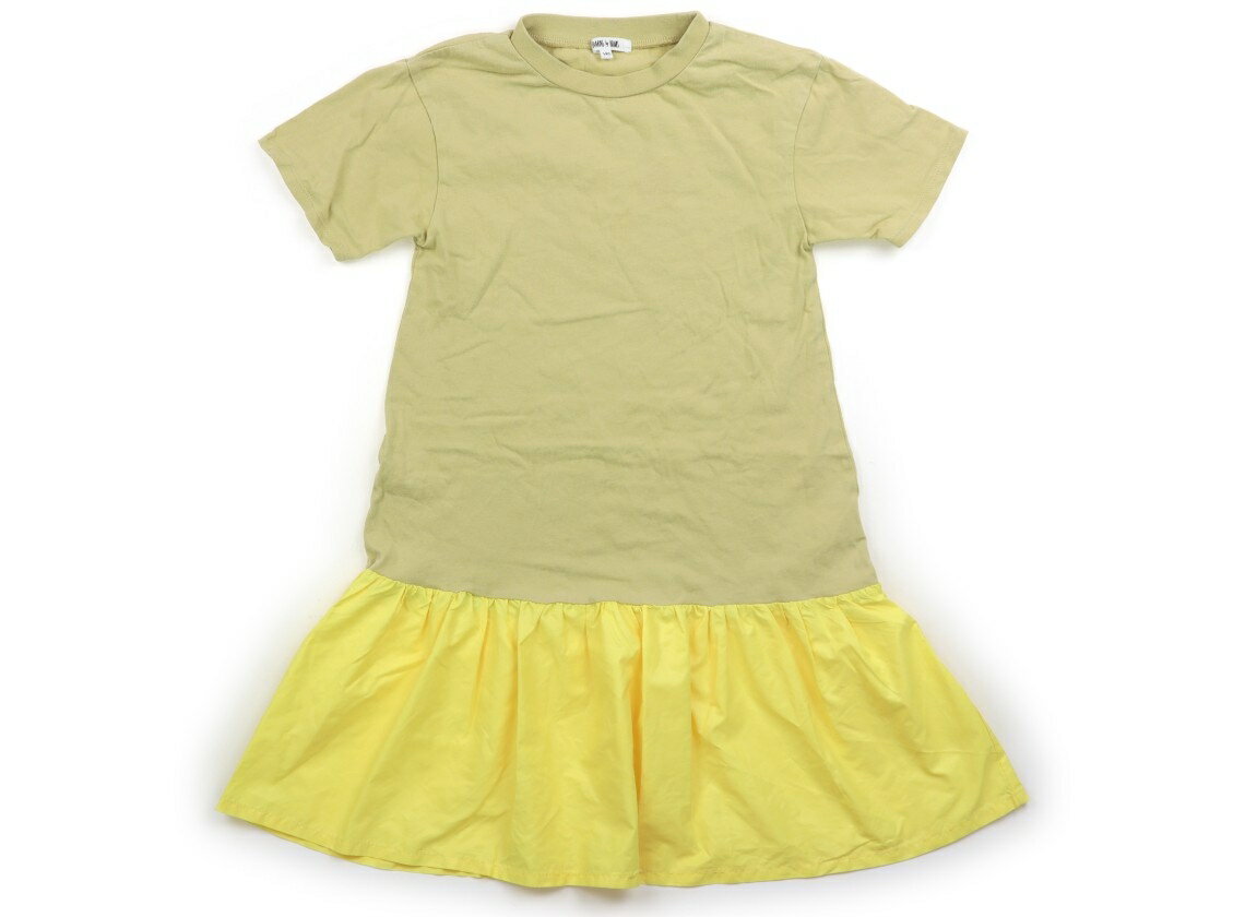 ビーミングバイビームス B:MING by BEAMS ワンピース 120 女の子 ベージュイエロー 子供服 ベビー服 キッズ アウトレット ユーズド 【中古】キッズ・ベビー・マタニティ