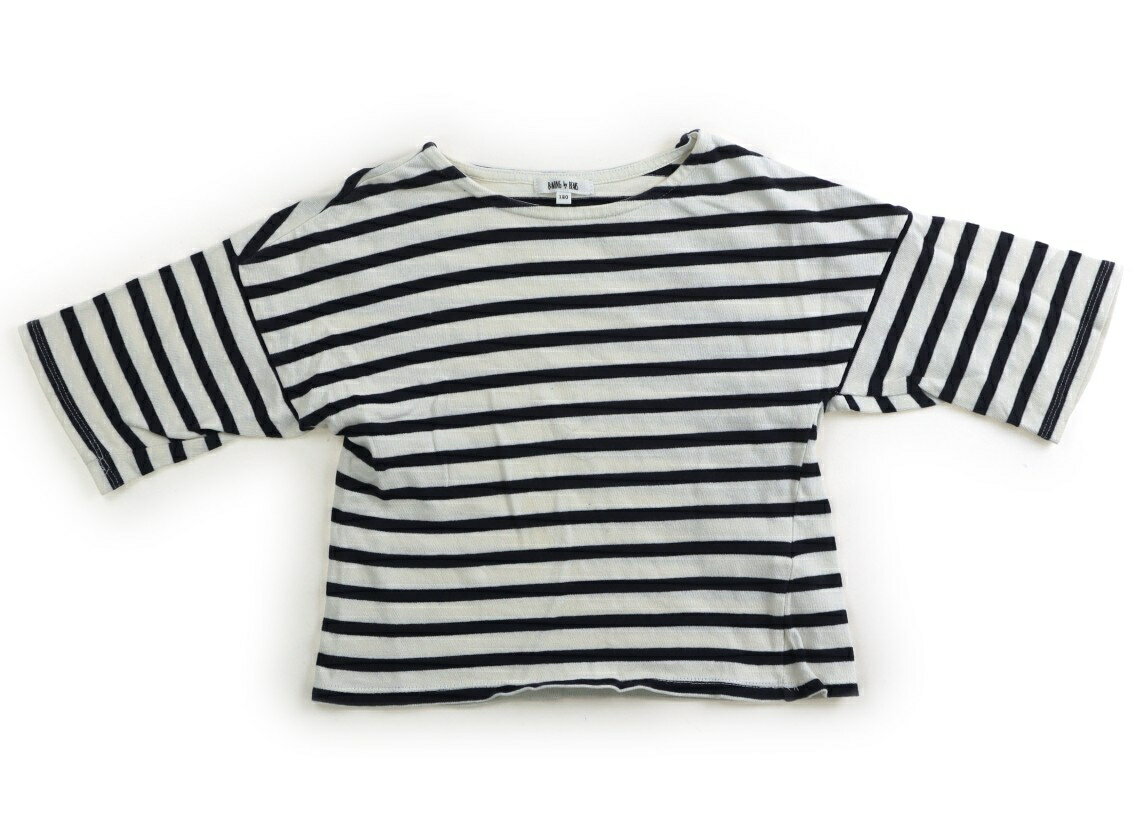 ビーミングバイビームス B:MING by BEAMS Tシャツ・カットソー 120 女の子 生成り・ネイビーボーダー 子供服 ベビー服 キッズ アウトレット ユーズド 【中古】キッズ・ベビー・マタニティ
