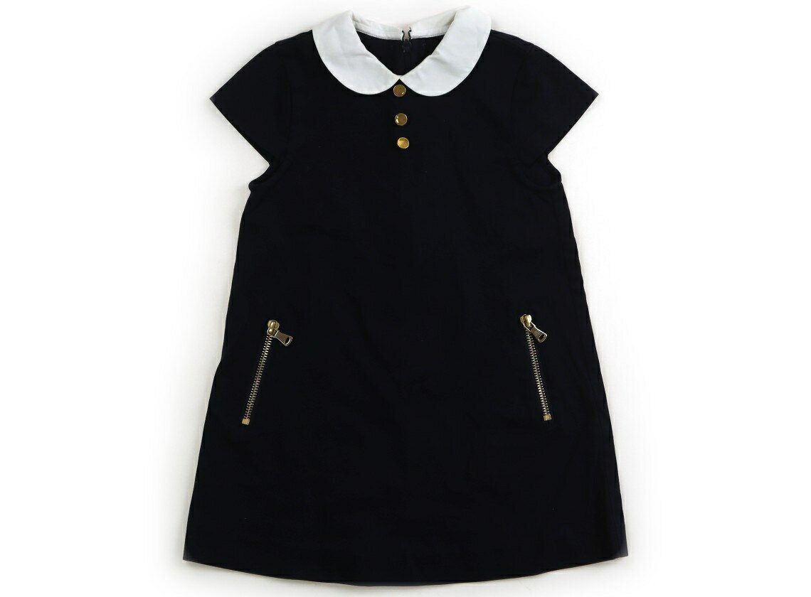 Rakuten - タルティーヌエショコラ Tartine et Chocolat ワンピース 100 女の子 ネイビー・白・ゴールド 子供服 ベビー服 キッズ アウトレット ユーズド 【中古】キッズ・ベビー・マタニティ