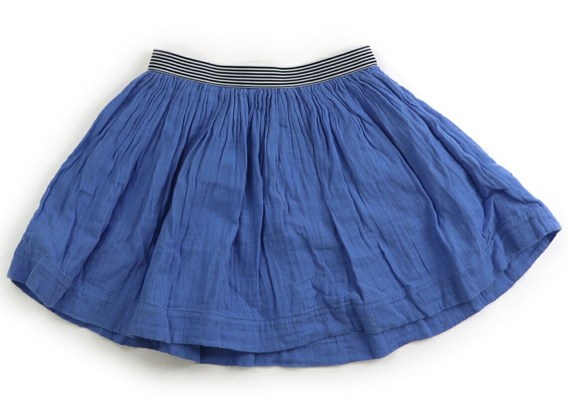 プチバトー PETIT BATEAU スカート 120 女の子 青・紺ボーダー 子供服 ベビー服 キッズ アウトレット ユーズド 【中古】キッズ・ベビー・マタニティ
