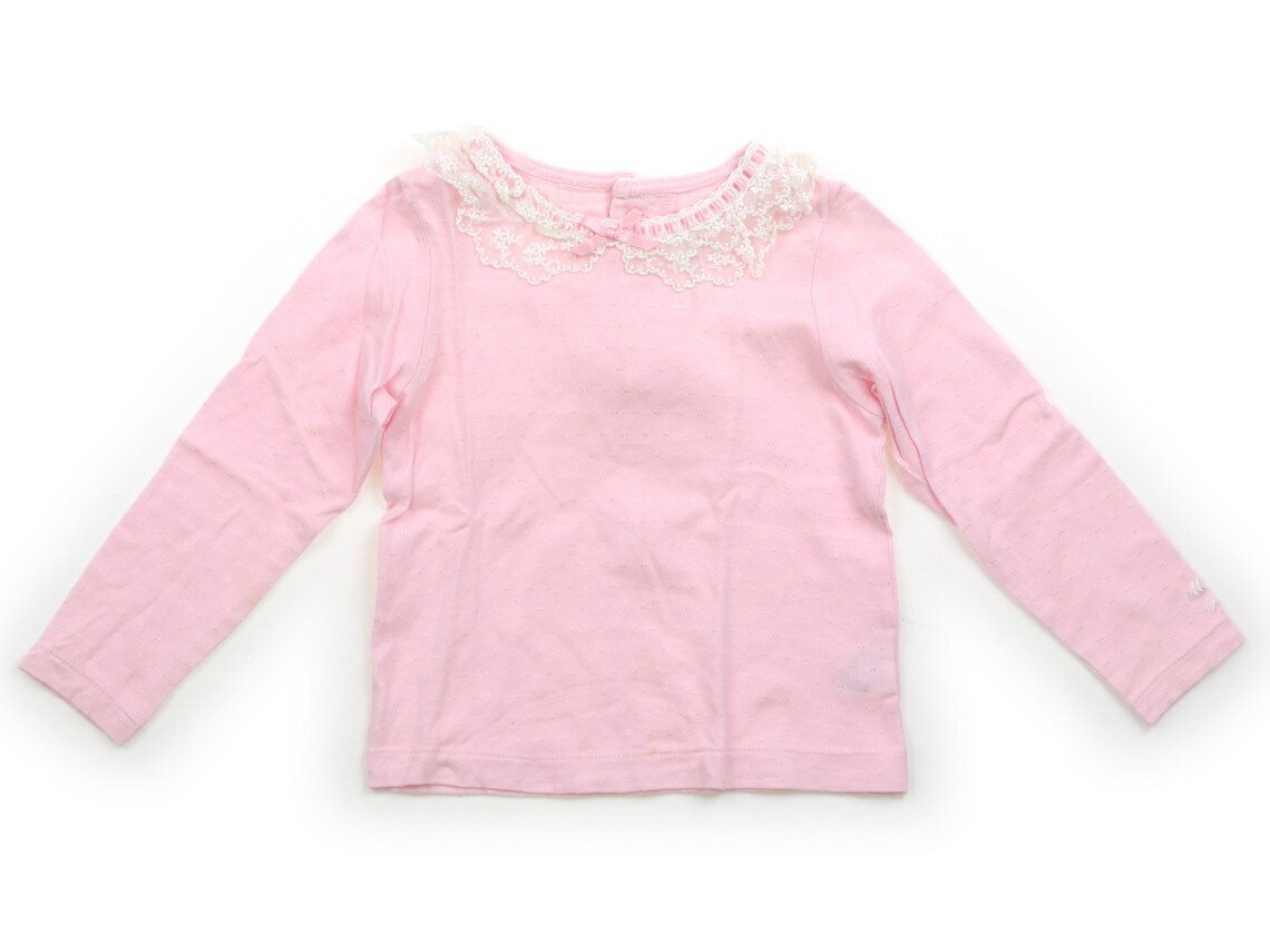 メゾピアノ mezzo piano Tシャツ・カットソー 110 女の子 ピンク 子供服 ベビー服 キッズ アウトレット ユーズド 【中古】キッズ・ベビー・マタニティ