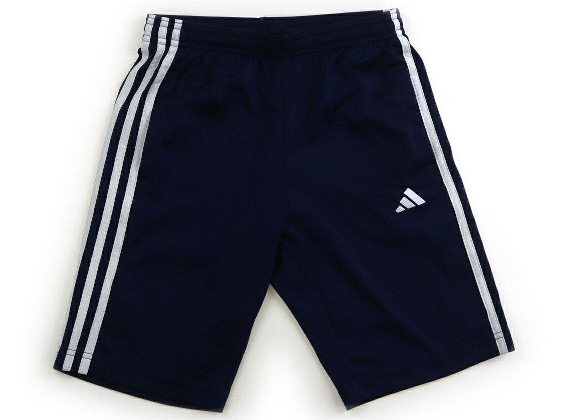 アディダス Adidas ハーフパンツ 140 男の子 ネイビー白 子供服 ベビー服 キッズ アウトレット ユーズド 【中古】キッズ ベビー マタニティ