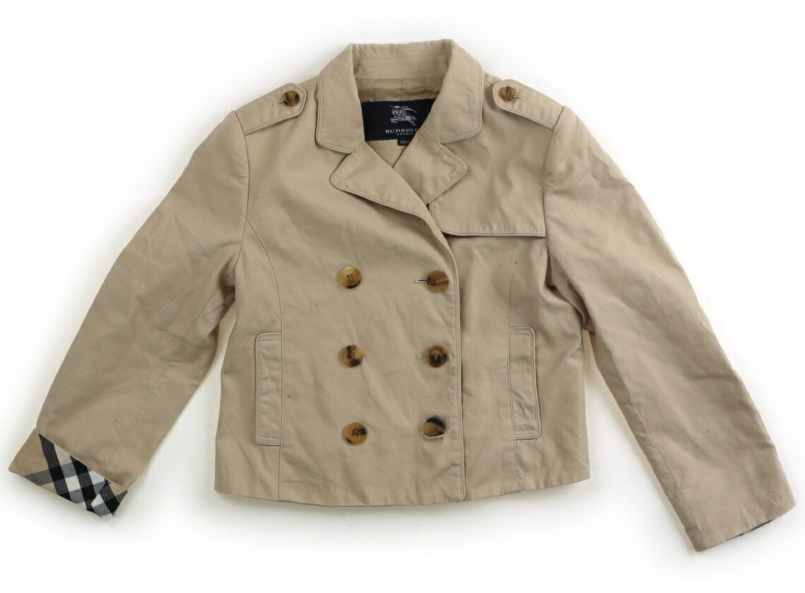 バーバリー BURBERRY コート・ジャンパー 120 女の子 ベージュ 子供服 ベビー服 キッズ アウトレット ユーズド 【中古】キッズ・ベビー・マタニティ