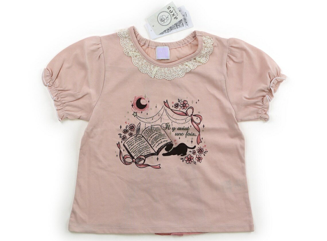 Rakuten - アクシーズファムキッズ axes femme KIDS Tシャツ・カットソー 140 女の子 薄ピンク 子供服 ベビー服 キッズ アウトレット ユーズド 【中古】キッズ・ベビー・マタニティ