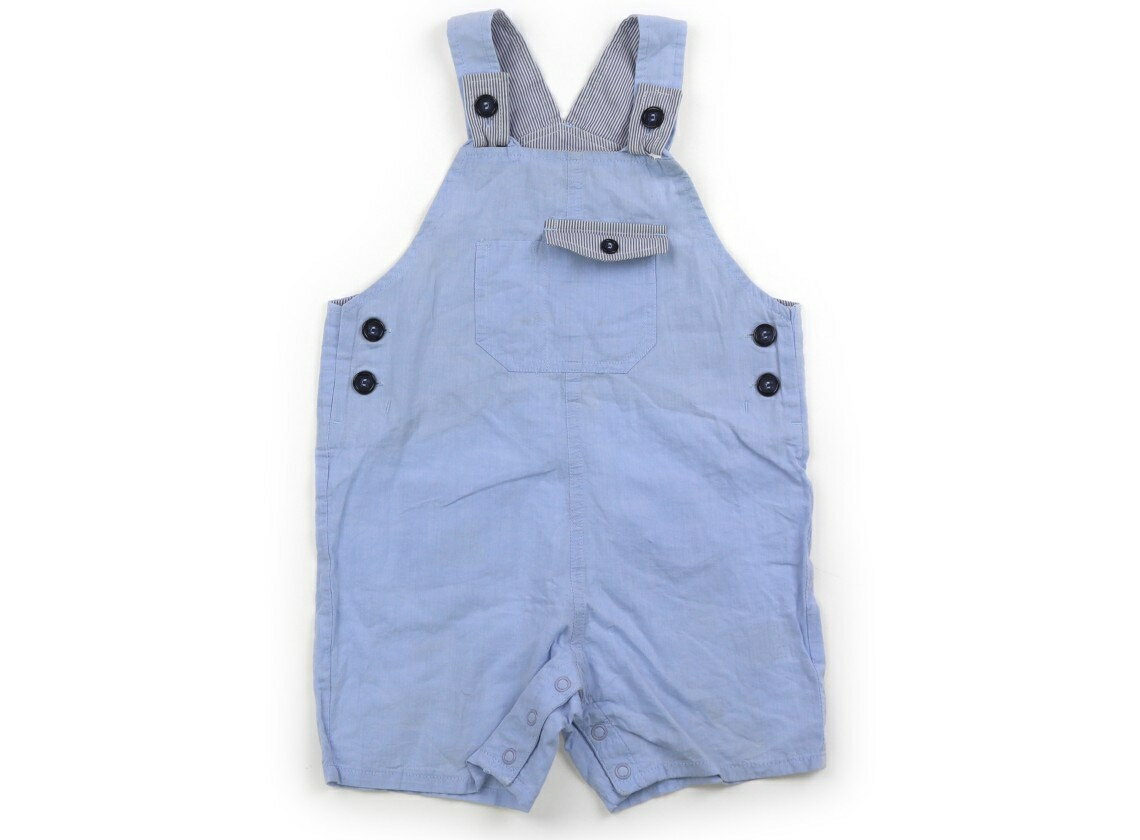 べべ BeBe オーバーオール 90 男の子 ライトブルー・ストライプ 子供服 ベビー服 キッズ アウトレット ユーズド 【中古】キッズ・ベビー・マタニティ