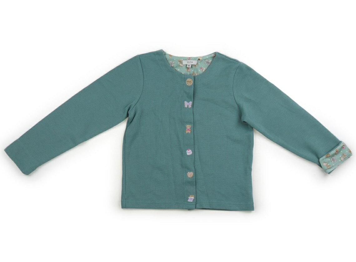Rakuten - エニィファム anyFAM カーディガン 130 女の子 エメラルドグリーン 子供服 ベビー服 キッズ アウトレット ユーズド 【中古】キッズ・ベビー・マタニティ