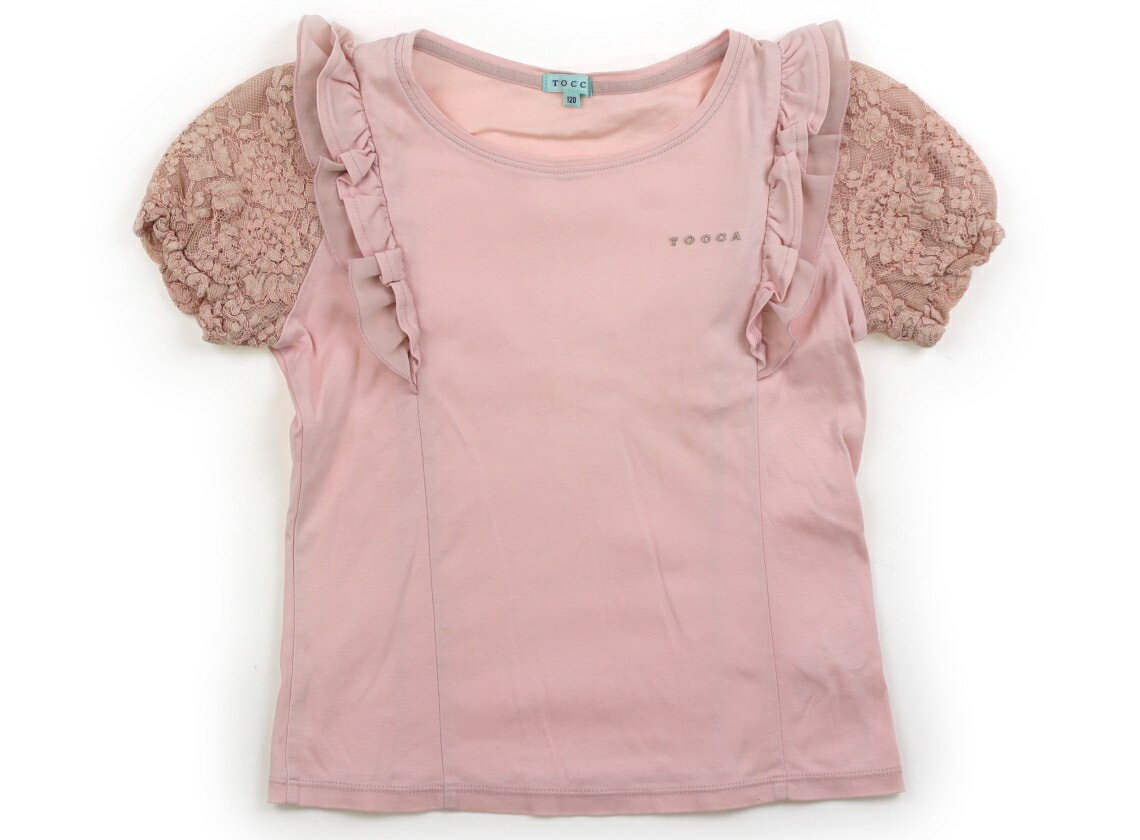 　ブランド 　Tocca(トッカ) 　カテゴリー 　Tシャツ・カットソー 　サイズ 　120サイズ 　色 　ピンク系 　状態 　★★（返品不可） 　記名 　なし 　ジャンル 　Girl 品質タグにシールはがし跡のノリ残りあり。襟ぐり、ややヨレ感あり。前身頃に、うっすらとシミが複数見受けられます。 ＊【状態】【サイズ】に関しての詳しい説明はこちら