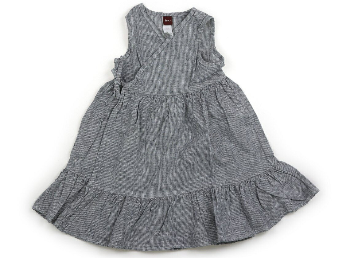 ティー Tea/Tea Collction ワンピース 95 女の子 グレー・ストライプ 子供服 ベビー服 キッズ アウトレット ユーズド キッズ・ベビー・マタニティ