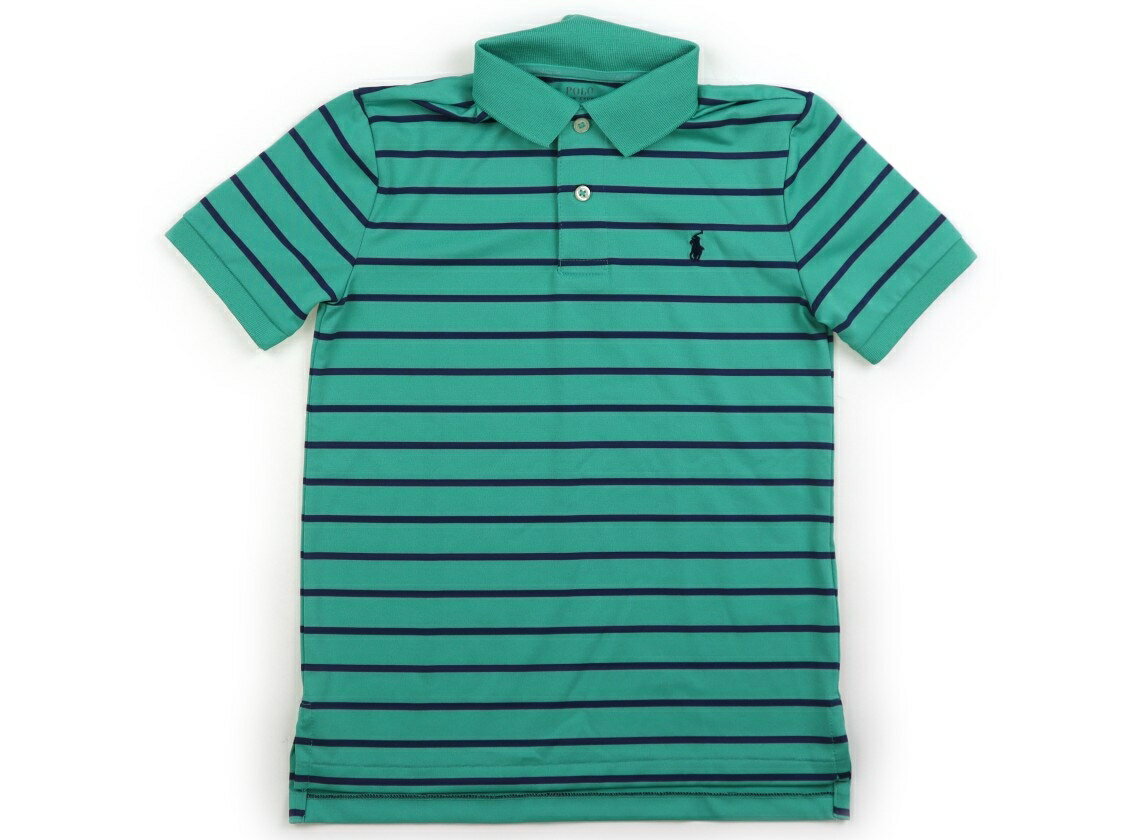 ポロラルフローレン POLO RALPH LAUREN ポロシャツ 120 男の子 グリーン・ネイビー・ボーダー 子供服 ベビー服 キッズ アウトレット ユーズド 【中古】キッズ・ベビー・マタニティ