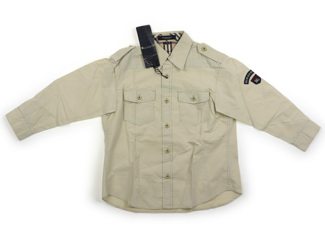 バーバリー BURBERRY シャツ・ブラウス 110 男の子 ベージュカーキ 子供服 ベビー服 キッズ アウトレット ユーズド 【中古】キッズ・ベビー・マタニティ