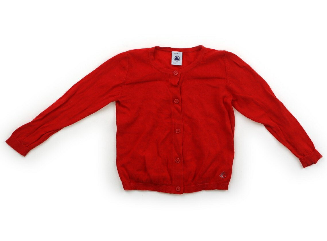 プチバトー PETIT BATEAU カーディガン 80 女の子 赤 子供服 ベビー服 キッズ アウトレット ユーズド 【中古】キッズ・ベビー・マタニティ