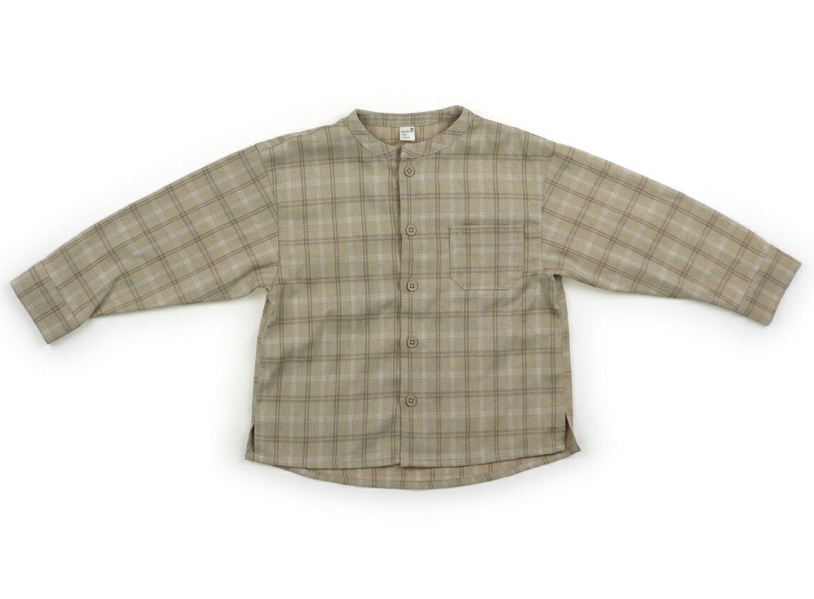 Blouses, Shirts - アプレレクール apres les cours シャツ・ブラウス 100 男の子 ベージュ系・チェック 子供服 ベビー服 キッズ アウトレット ユーズド 【中古】キッズ・ベビー・マタニティ