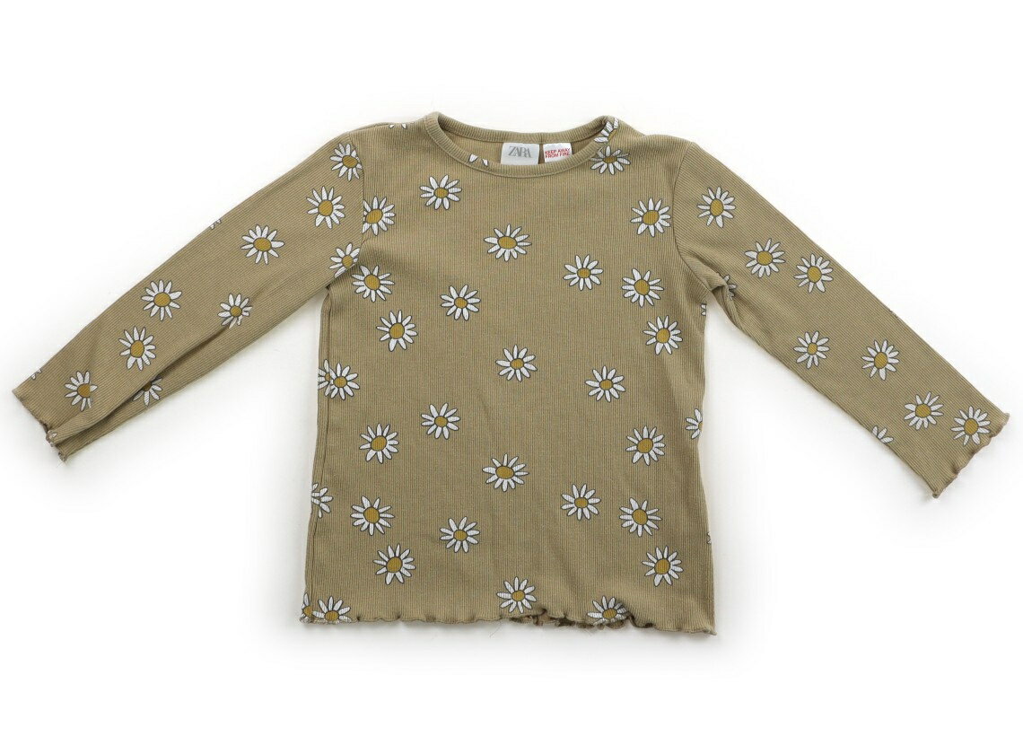 Rakuten - ザラ ZARA Tシャツ・カットソー 100 女の子 キャメル花柄 子供服 ベビー服 キッズ アウトレット ユーズド 【中古】キッズ・ベビー・マタニティ