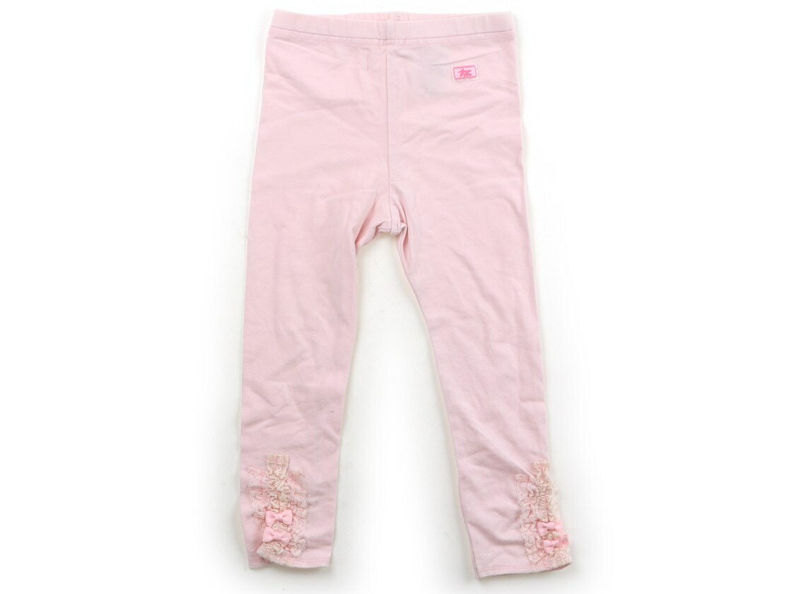 メゾピアノ mezzo piano レギンス 100 女の子 ピンク・裾フリル 子供服 ベビー服 キッズ アウトレット ユーズド 【中古】キッズ・ベビー・マタニティ