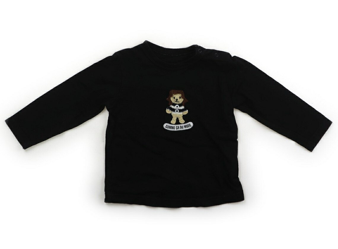 コムサフォセット COMME CA FOSSETTE Tシャツ・カットソー 90 男の子 黒 子供服 ベビー服 キッズ アウトレット ユーズド 【中古】キッズ・ベビー・マタニティ