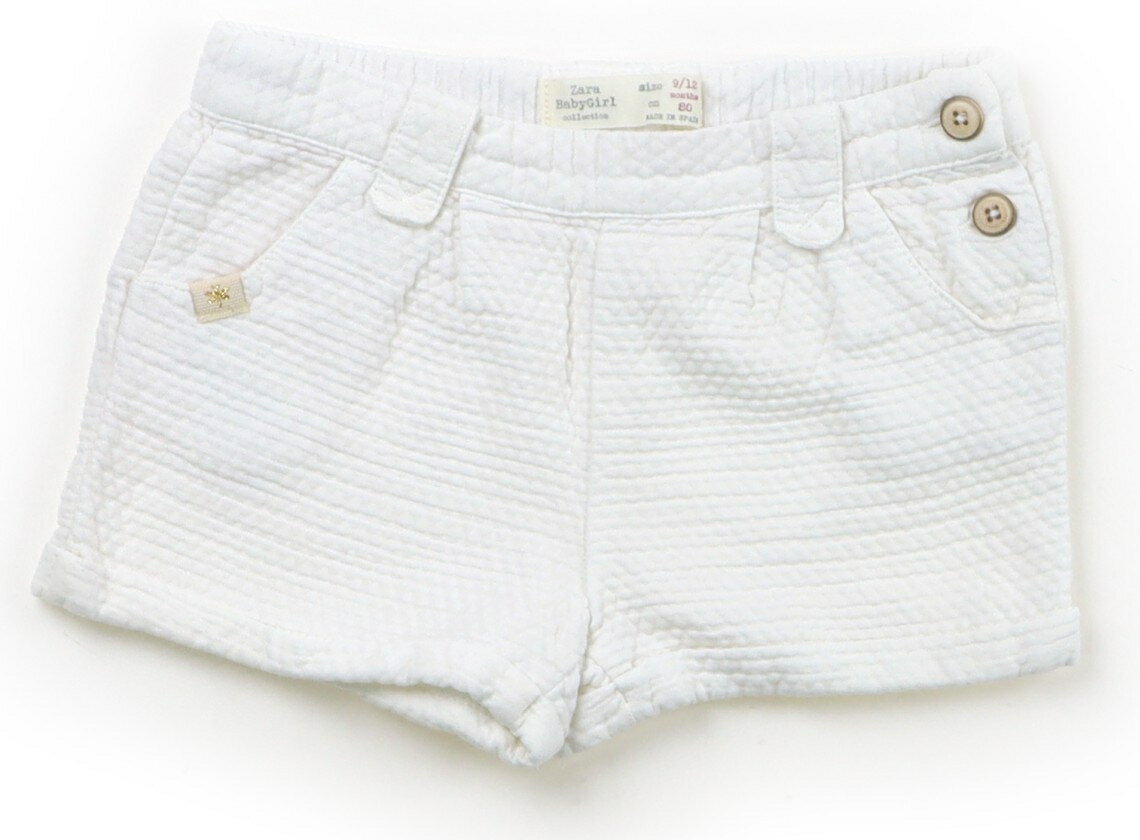 Rakuten - ザラ ZARA ショートパンツ 80 女の子 白 子供服 ベビー服 キッズ アウトレット ユーズド 【中古】キッズ・ベビー・マタニティ