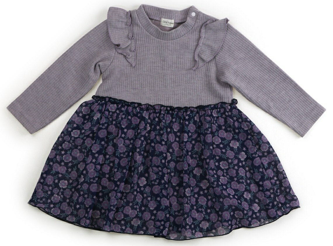 Rakuten - キッズズー Kids Zoo ワンピース 90 女の子 紫、紺 子供服 ベビー服 キッズ アウトレット ユーズド 【中古】キッズ・ベビー・マタニティ