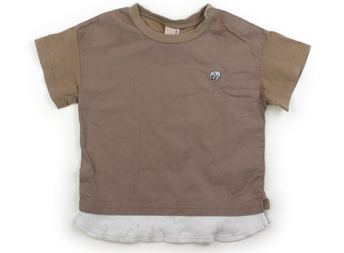 プティマイン petit main Tシャツ・カットソー 110 男の子 ベージュ・ゾウ 子供服 ベビー服 キッズ アウトレット ユーズド 【中古】キッズ・ベビー・マタニティ