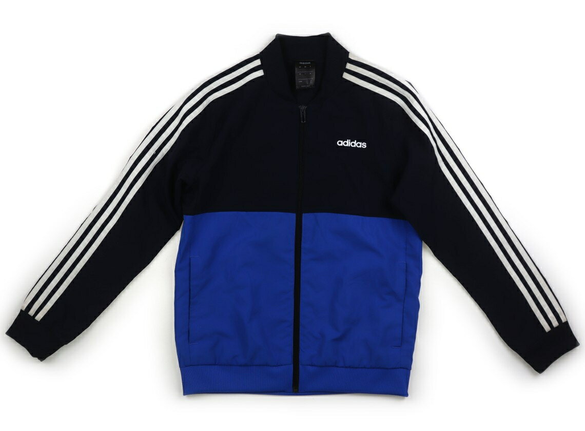 Coat - アディダス Adidas ブルゾン・Gジャン 150 男の子 ネイビー、青、白 子供服 ベビー服 キッズ アウトレット ユーズド 【中古】キッズ・ベビー・マタニティ