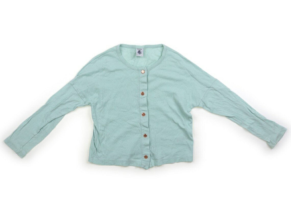 プチバトー PETIT BATEAU カーディガン 110 女の子 エメラルドグリーン 子供服 ベビー服 キッズ アウトレット ユーズド 【中古】キッズ・ベビー・マタニティ