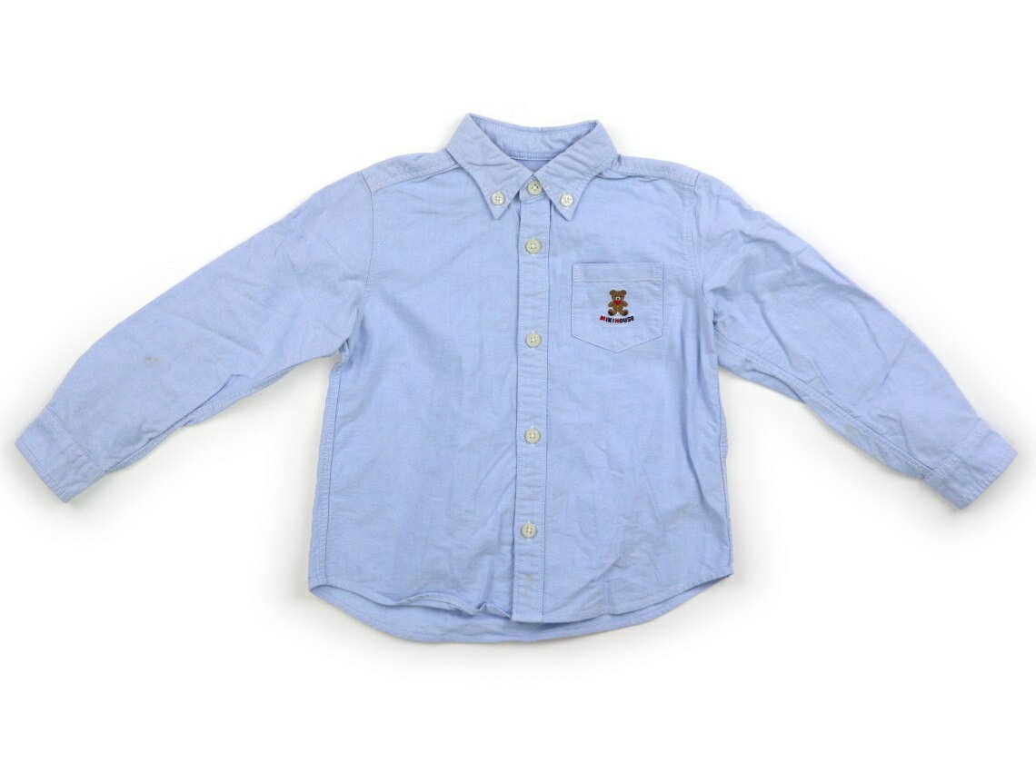 Rakuten - ミキハウス miki HOUSE シャツ・ブラウス 110 男の子 ブルー 子供服 ベビー服 キッズ アウトレット ユーズド 【中古】キッズ・ベビー・マタニティ