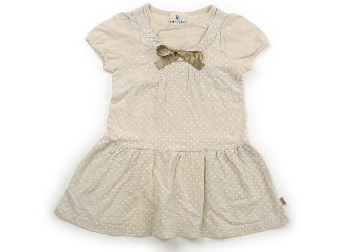 Rakuten - 組曲 Kumikyoku ワンピース 100 女の子 ベージュ、ドット 子供服 ベビー服 キッズ アウトレット ユーズド 【中古】キッズ・ベビー・マタニティ