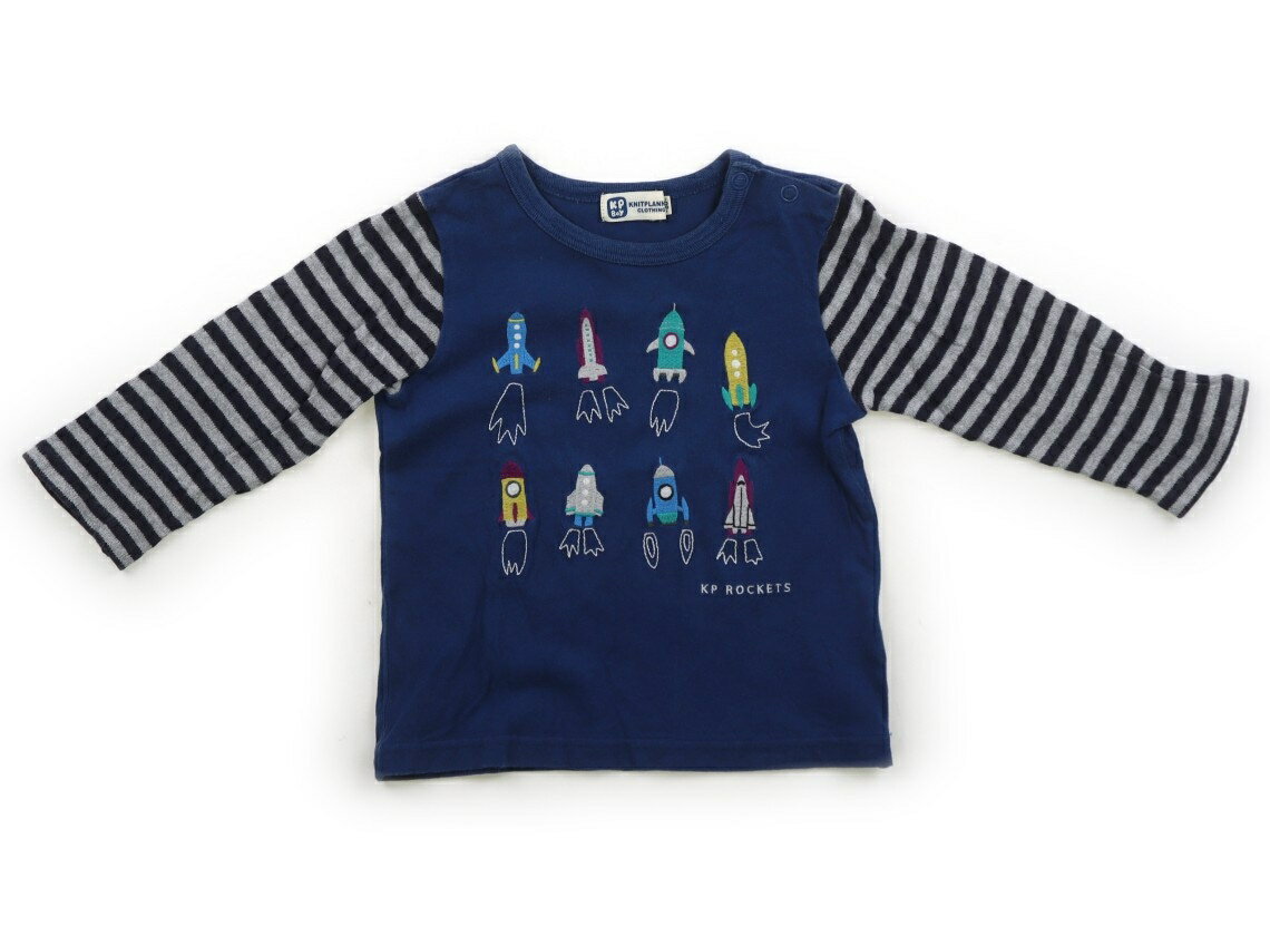 Rakuten - ニットプランナー（KP） Knit Planner(KP) Tシャツ・カットソー 80 男の子 ブルー、ネイビー、グレー、ロケット 子供服 ベビー服 キッズ アウトレット ユーズド 【中古】キッズ・ベビー・マタニティ