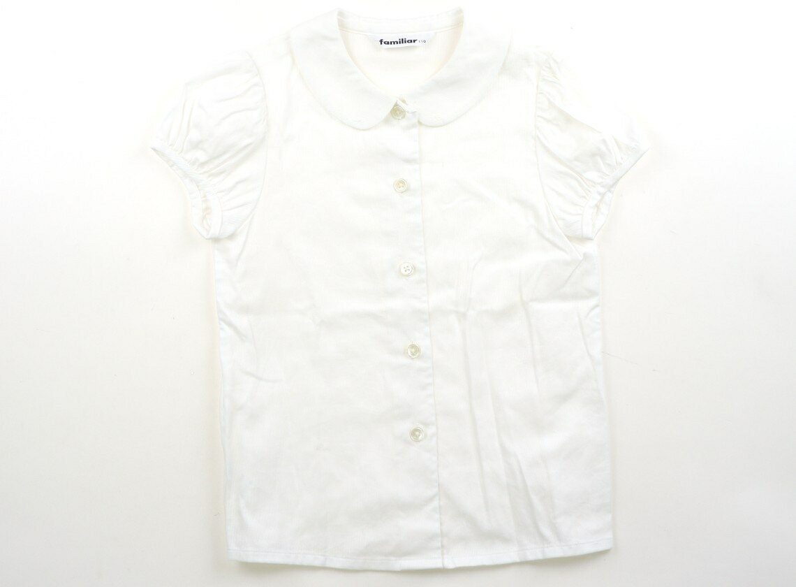 ファミリア familiar シャツ・ブラウス 110 女の子 白 子供服 ベビー服 キッズ アウトレット ユーズド 【中古】キッズ・ベビー・マタニティ