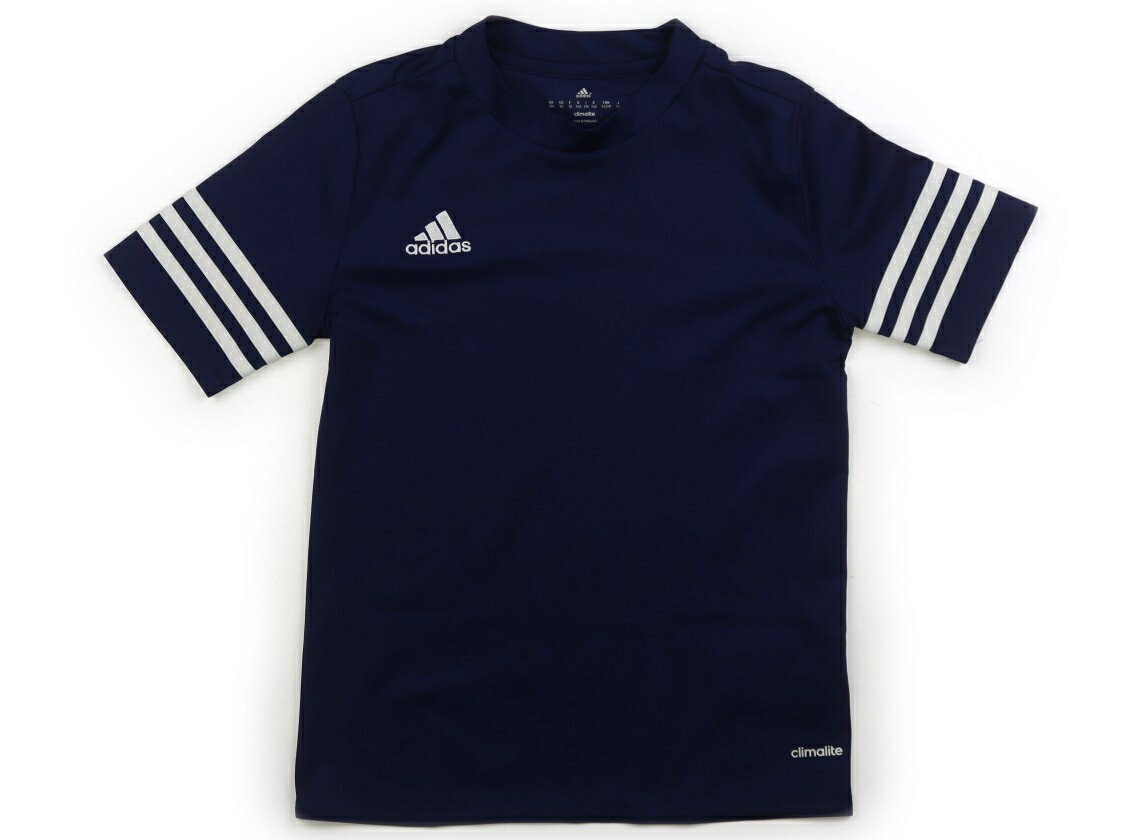 アディダス Adidas スポーツウェア・ダンスウェア 140 男の子 ネイビー・ホワイト 子供服 ベビー服 キッズ アウトレット ユーズド 【中古】キッズ・ベビー・マタニティ