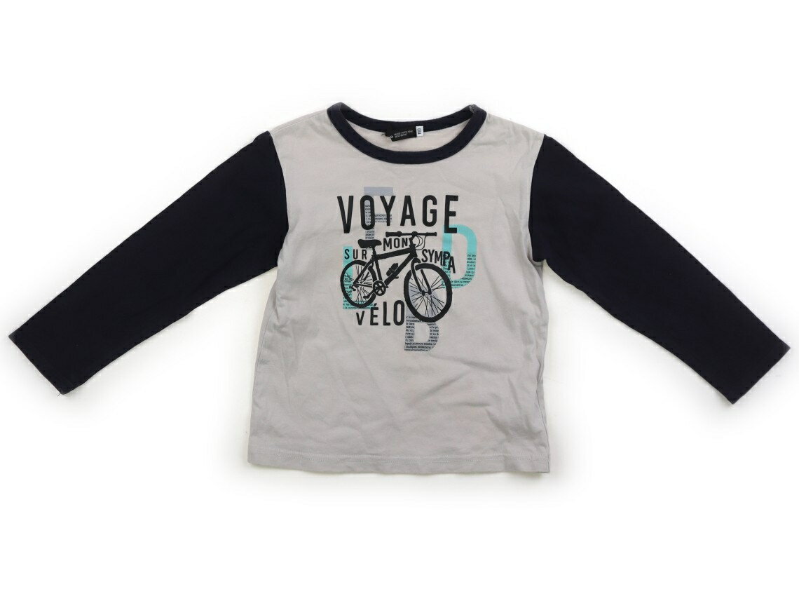 べべ BeBe Tシャツ・カットソー 110 男の子 ダークネイビー・ライトグレー 子供服 ベビー服 キッズ アウトレット ユーズド 【中古】キッズ・ベビー・マタニティ